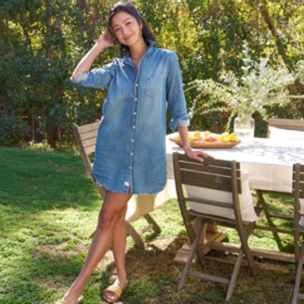 Frank & Eileen Distressed Denim Mary Dress